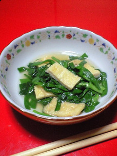 5分あれば出来る!ニラと油あげのサッと煮-レシピのメイン写真