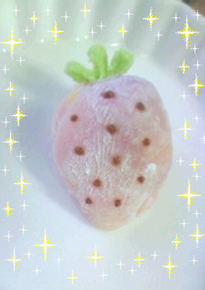 ﾚﾝｼﾞで☆そのまんまイチゴ大福☆-レシピのメイン写真