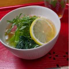 รูปของ 冷やし和だしレモン茶漬け