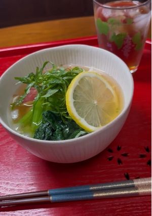 冷やし和だしレモン茶漬け-レシピのメイン写真