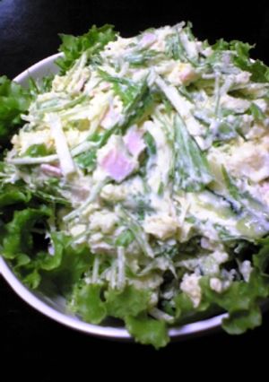 薩摩芋と水菜のシャキシャキサラダ-レシピのメイン写真
