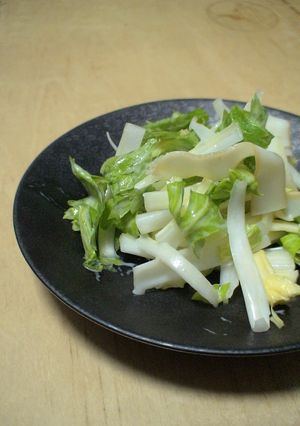 葉っぱセロリ＆いかくんサラダ-レシピのメイン写真
