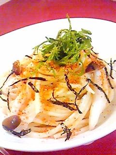 お吸い物の素で☆和風スパゲッティー!-レシピのメイン写真