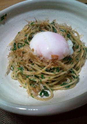 ルッコラの焦がし味噌パスタ-レシピのメイン写真