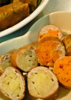 野菜の肉巻カレー煮込み-レシピのメイン写真