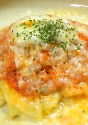 ポテトとミートソースのチーズ焼き-レシピのメイン写真
