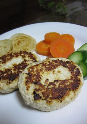 卵ナシ☆ヘルシーなニンニク豆腐ハンバーグ-レシピのメイン写真