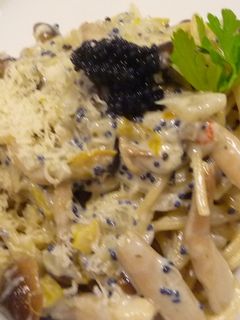 キャビアのクリームパスタ-レシピのメイン写真