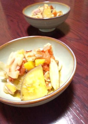 根菜たっぷり和風ラタトゥイユ-レシピのメイン写真
