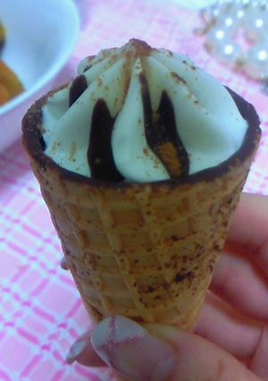 バニラアイスの食べ方-レシピのメイン写真