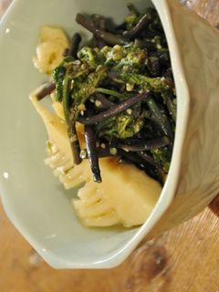 わらび( とタケノコ)の酢味噌和え-レシピのメイン写真