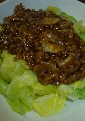 春キャベツのそぼろ　あんかけ-レシピのメイン写真