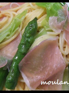 簡単☆春キャベツとアスパラの生ハムパスタ-レシピのメイン写真