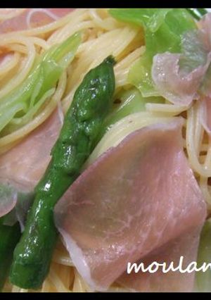 簡単☆春キャベツとアスパラの生ハムパスタ-レシピのメイン写真