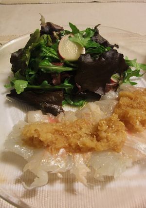 鯛のカルパッチョ　ゆずポン　おろし-レシピのメイン写真