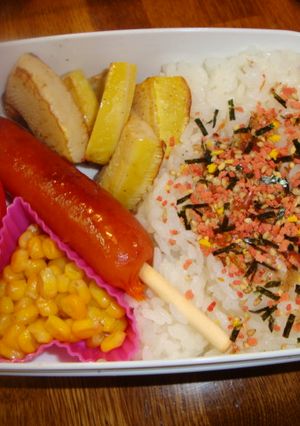 筍で簡単１０分でお弁当だぁ(｡◣‿◢｡)-レシピのメイン写真