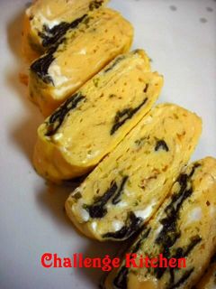 クリームチーズと焼き海苔no出し巻き玉子-レシピのメイン写真