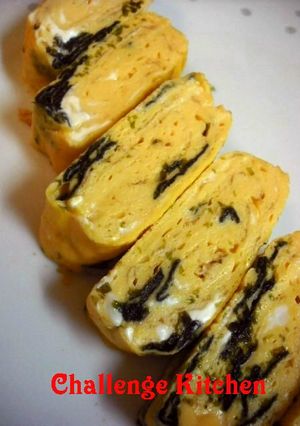 クリームチーズと焼き海苔no出し巻き玉子-レシピのメイン写真