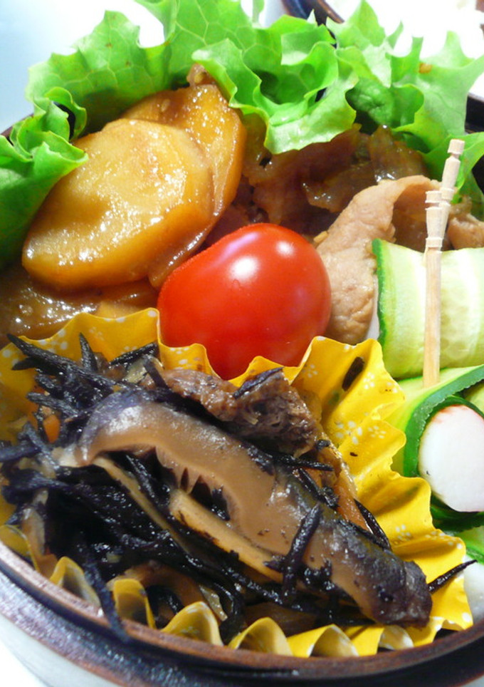 お弁当：豚肉とジャガイモの甘辛炒め-レシピのメイン写真