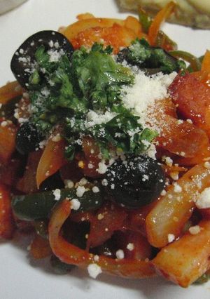 ♡パスタ抜きナポリタンの簡単おつまみ♡　-レシピのメイン写真