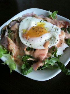 簡単ヘルシーランチ*サラタマ丼-レシピのメイン写真