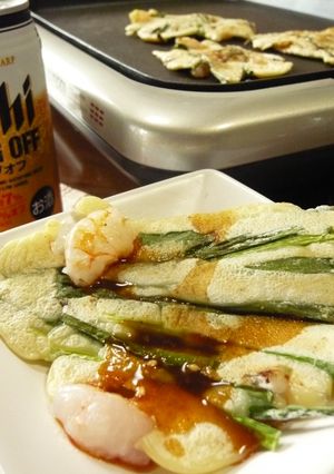 あさりとエビのお焼き-レシピのメイン写真