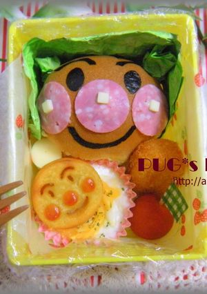 ＊ロールパンｄｅアンパンマン（キャラ弁）-レシピのメイン写真