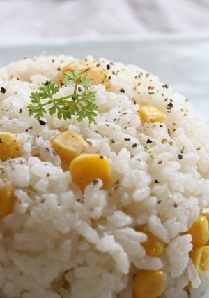 コーンとたまねぎの簡単炊き込みご飯-レシピのメイン写真