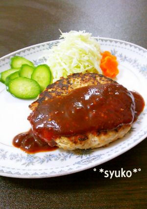 高野豆腐でヘルシー☆我が家のハンバーグ♪-レシピのメイン写真