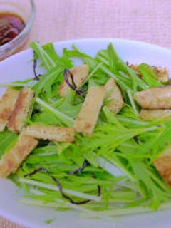 水菜と油揚げのさっぱりサラダ-レシピのメイン写真