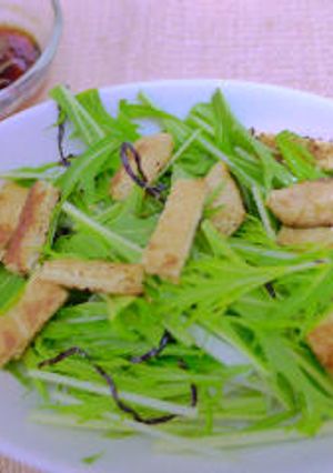 水菜と油揚げのさっぱりサラダ-レシピのメイン写真