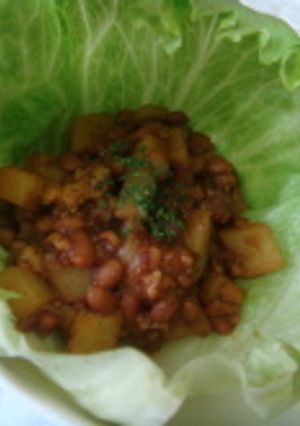 カレー味！肉味噌納豆☆-レシピのメイン写真
