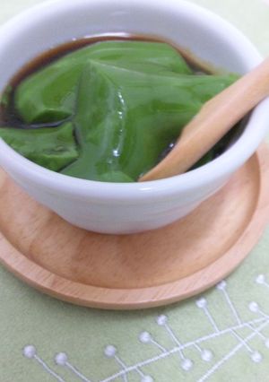 濃厚抹茶ババロア黒みつがけ☆-レシピのメイン写真
