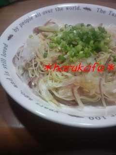 新たまねぎとみょうがの冷製パスタ-レシピのメイン写真