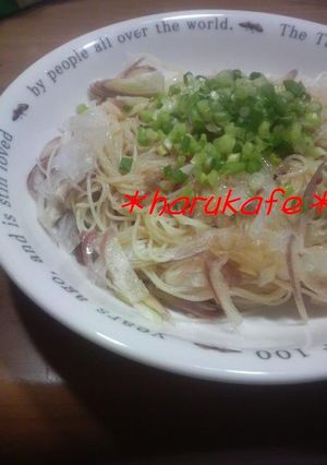 新たまねぎとみょうがの冷製パスタ-レシピのメイン写真