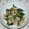 セロリの葉とちくわのゆかり和え