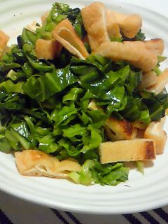 春きゃべつと油揚げの和え物♪-レシピのメイン写真