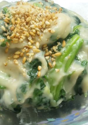 ごま豆腐のほうれん草和え-レシピのメイン写真