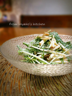 *水菜とりんごのマヨ和えサラダ*-レシピのメイン写真