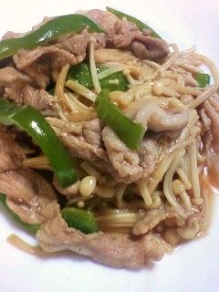 豚肉とえのきの甘辛炒め-レシピのメイン写真