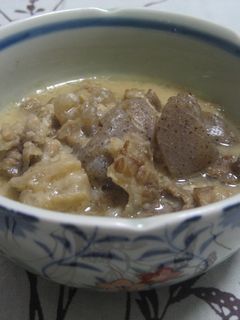 牛すじとこんにゃくの白味噌煮込み♪-レシピのメイン写真