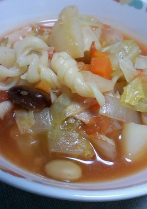 具だくさんミネストローネ☆マカロニ入り♪-レシピのメイン写真