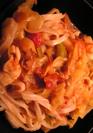 ベトナム風：鶏胸肉のトマト味フォー-レシピのメイン写真