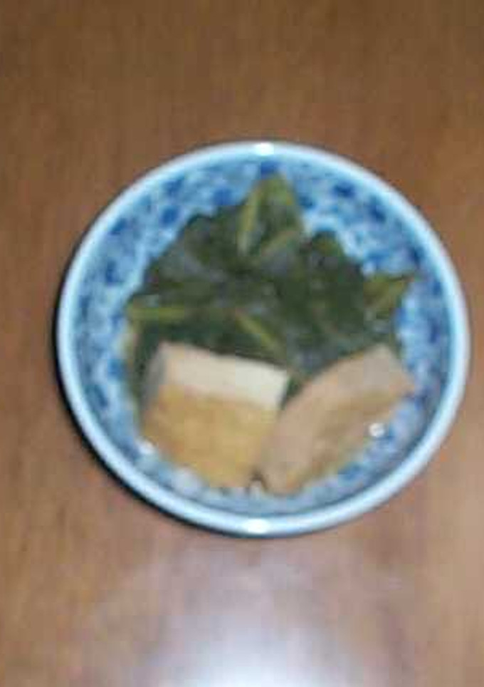 小松菜と厚揚げの煮物-レシピのメイン写真