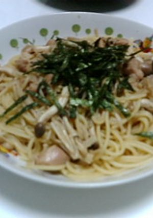 ＊鶏肉ときのこのﾊﾞﾀｰ醤油パスタ-レシピのメイン写真