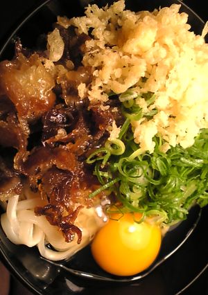 釜玉肉うどん-レシピのメイン写真