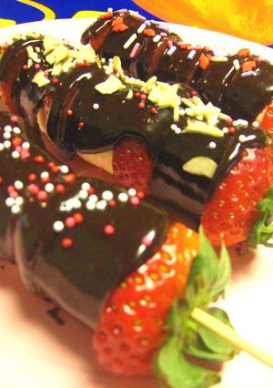 一度に美味しい♪いちごチョコばなな-レシピのメイン写真