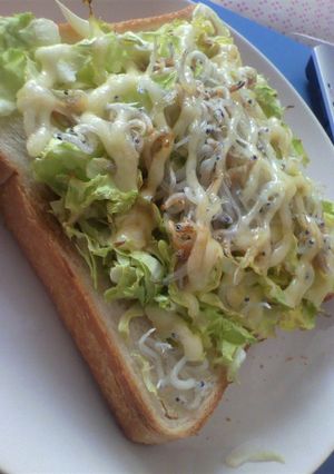 キャベツしらすトースト-レシピのメイン写真