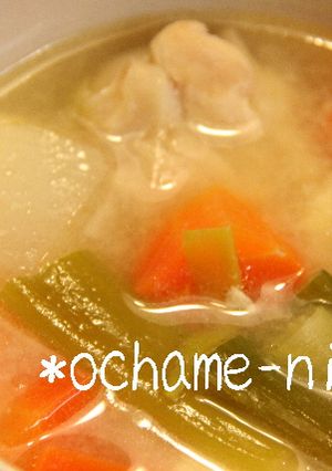 ダシたっぷり♪手羽元のお味噌汁-レシピのメイン写真