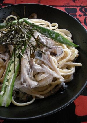 たっぷりきのこの和風クリームパスタ-レシピのメイン写真